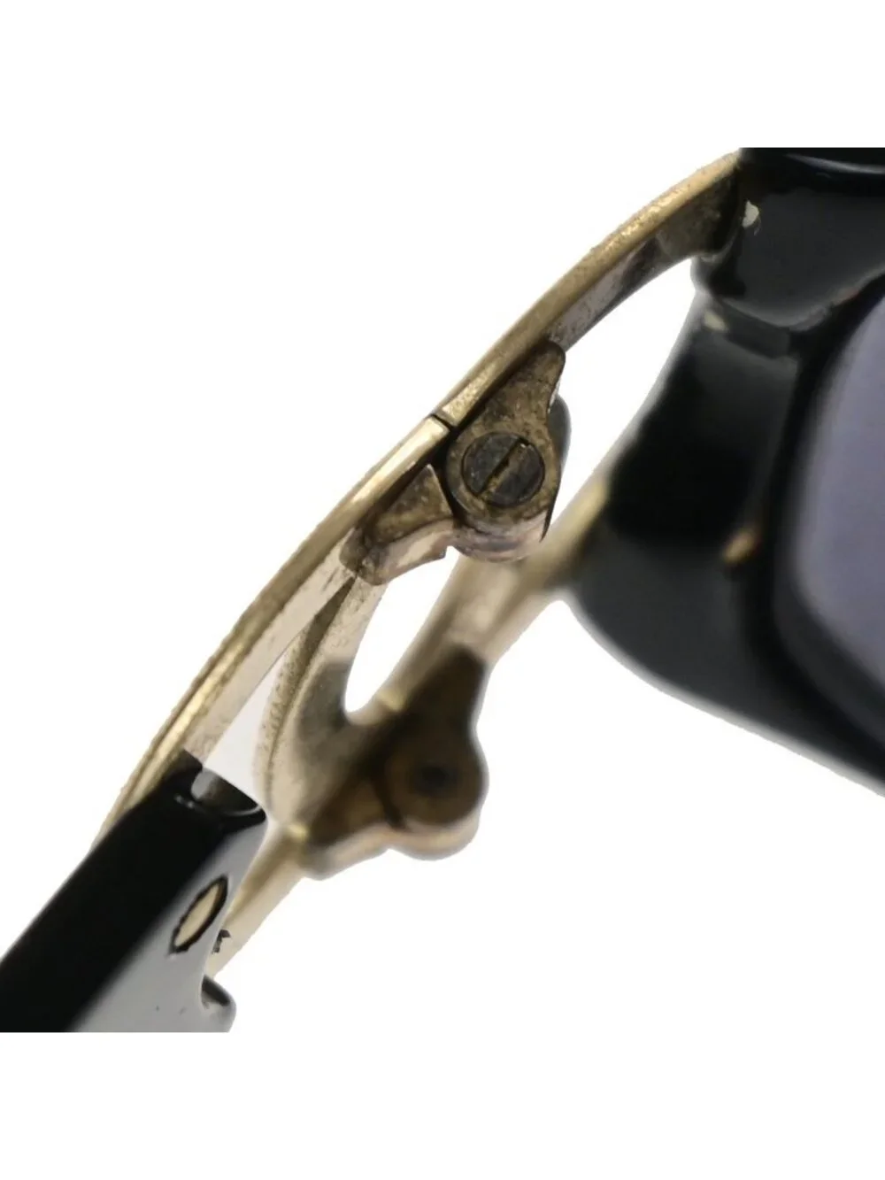 Chanel Sunglasses CC Logo Black Gold Eyewear